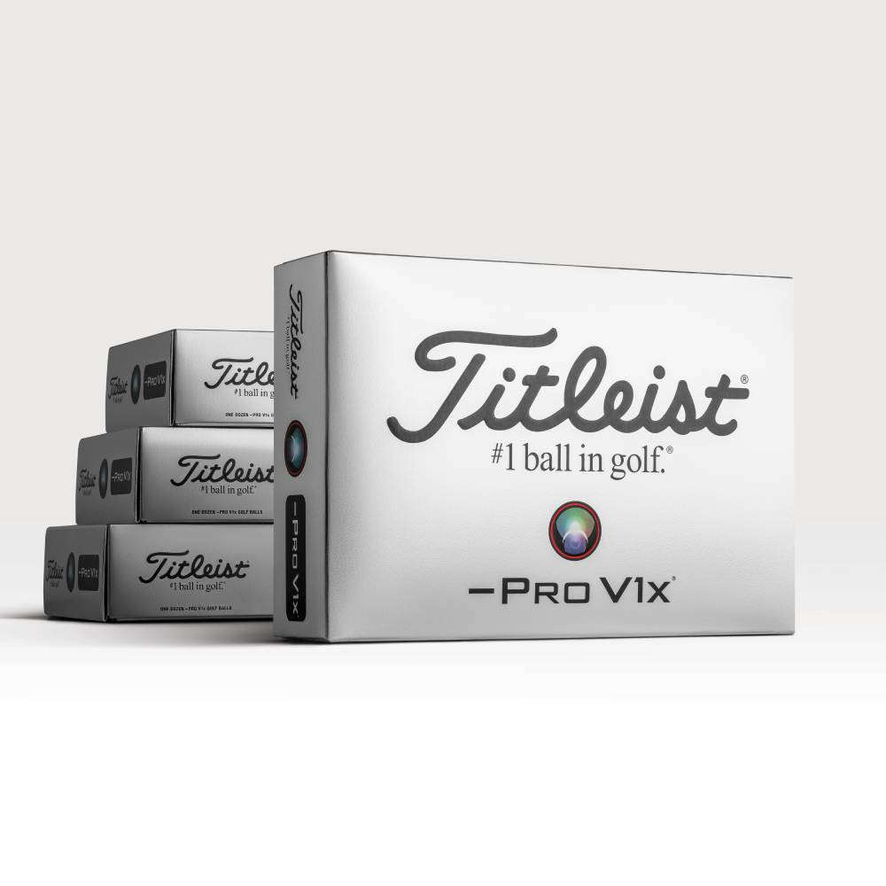 Titleist Pro V1x Left Dash Loyalty Box - 4 Dutzend T204L6S-4LRBIL