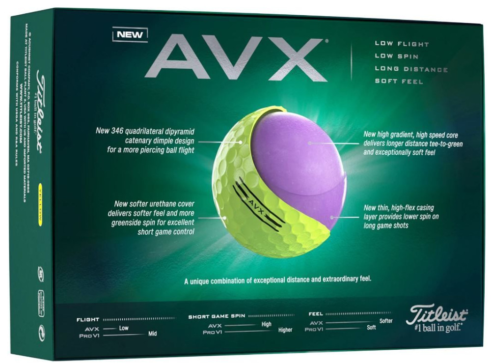 Titleist AVX - Gelb Ti-AVX-yellow