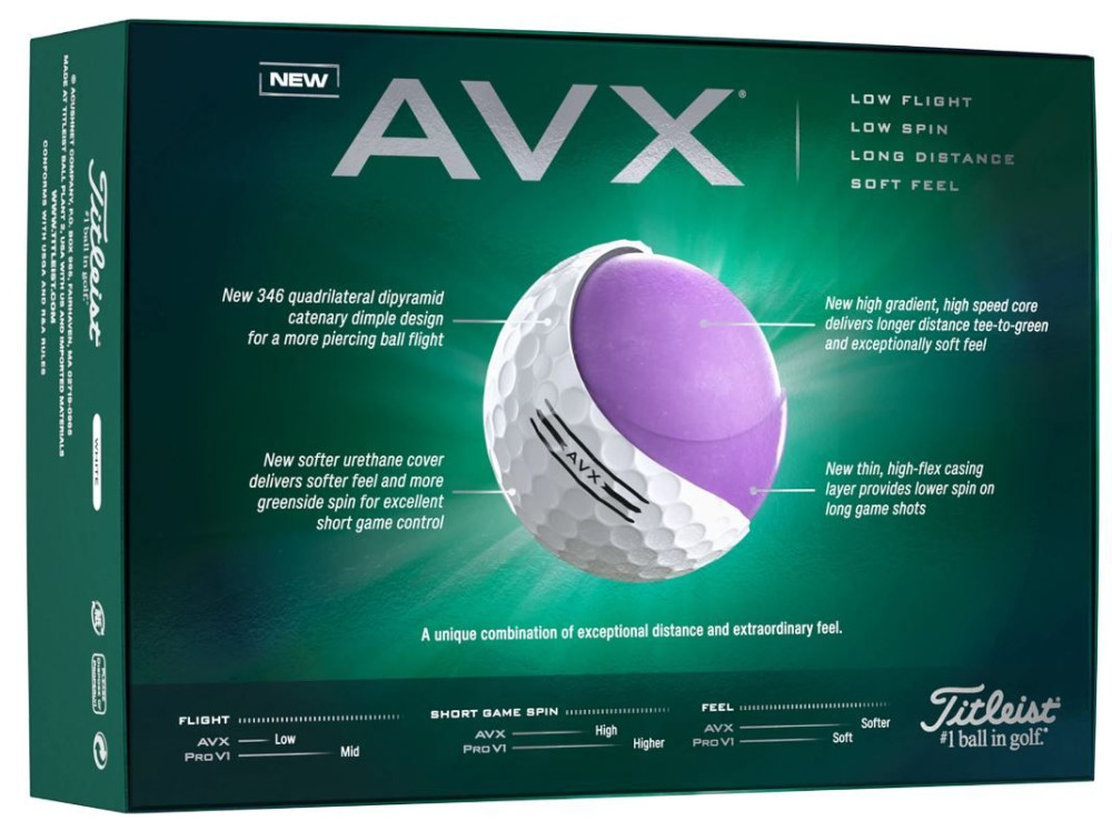 Titleist AVX - weiss Ti-AVX-White