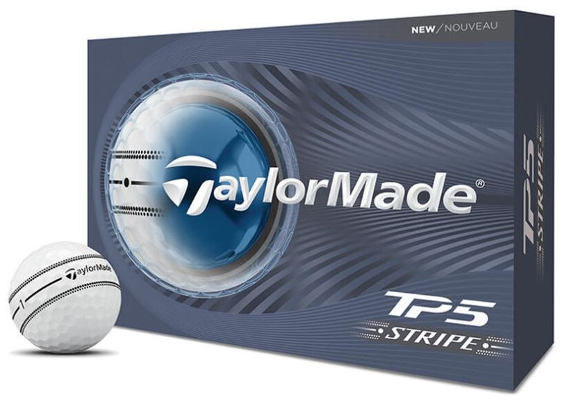 TaylorMade TP 5 Stripe (2026) White TM-TP5-Stripe-2026-yellow