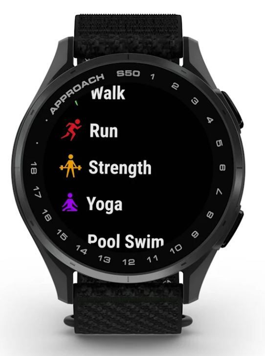 Garmin Approach® S50 Schwarz Aluminium Garmin-S50-Schwarz-Alu