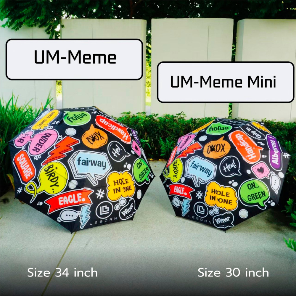 Leborn Golf Regenschirm - Meme 34 LeBorn-UM-34-Meme