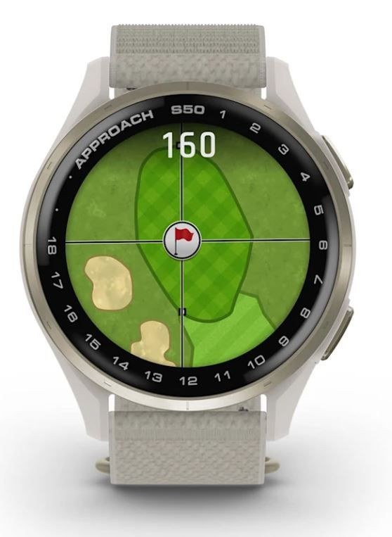 Garmin Approach® S50 Elfenbein/Cremegold Garmin-S50-Elfenbein