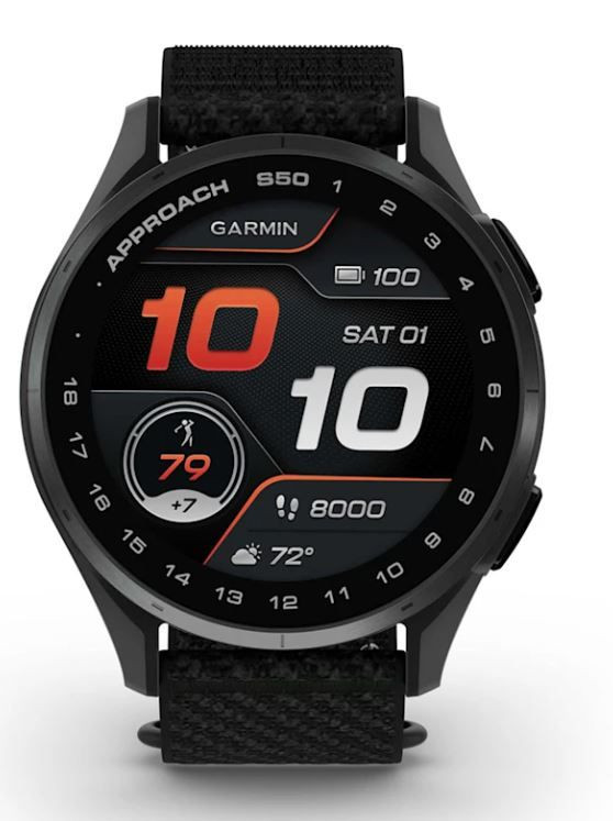 Garmin Approach® S50 Schwarz Aluminium Garmin-S50-Schwarz-Alu