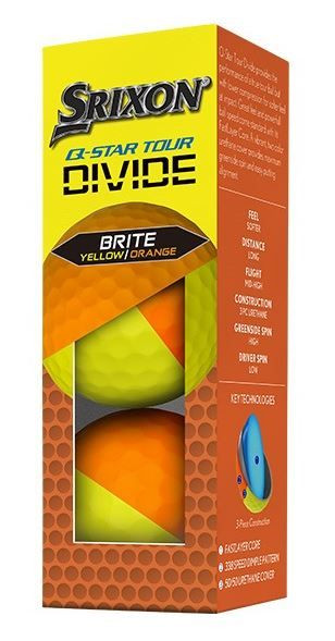 Srixon Q-Star Tour Divide - Orange-Gelb 10345403