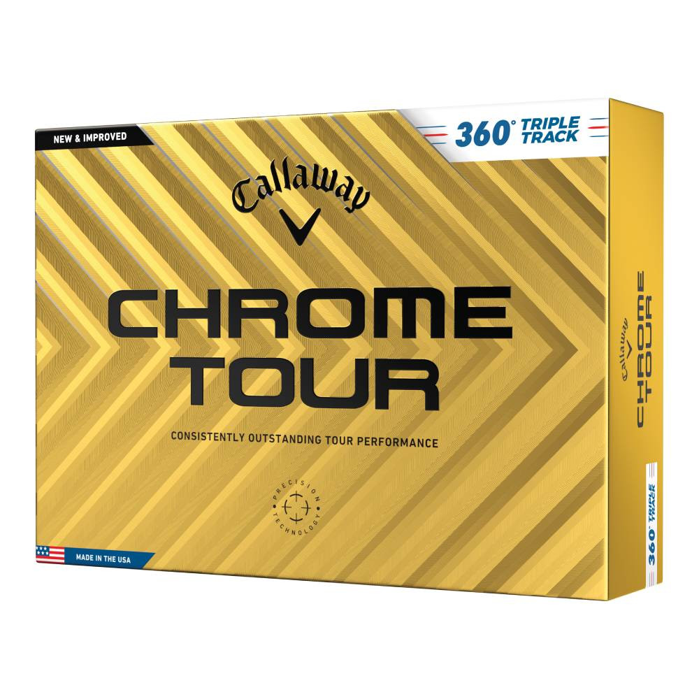 Chrome Tour 360 Triple Track Golfbälle Weiss balls-chrome-tour-360-triple-track_white