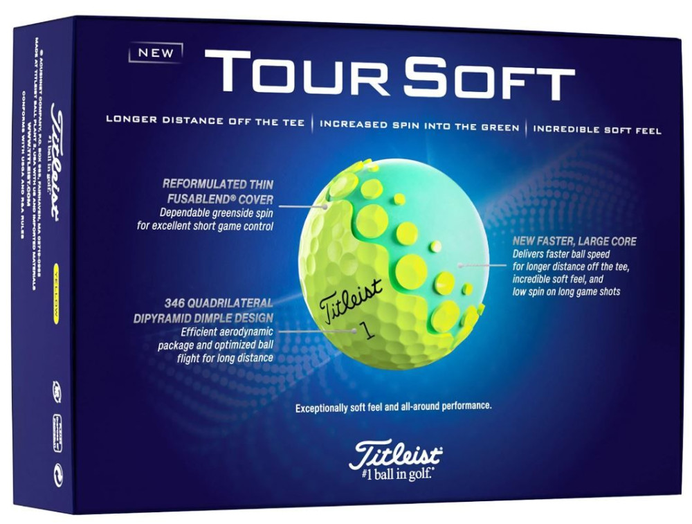 Titleist Tour Soft - gelb Ti-TourSoft-yellow