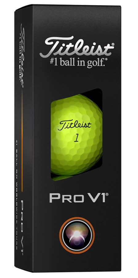 Titleist Pro V1 (2025) - yellow Titleist-Pro-V1_1-4_yellow_2025