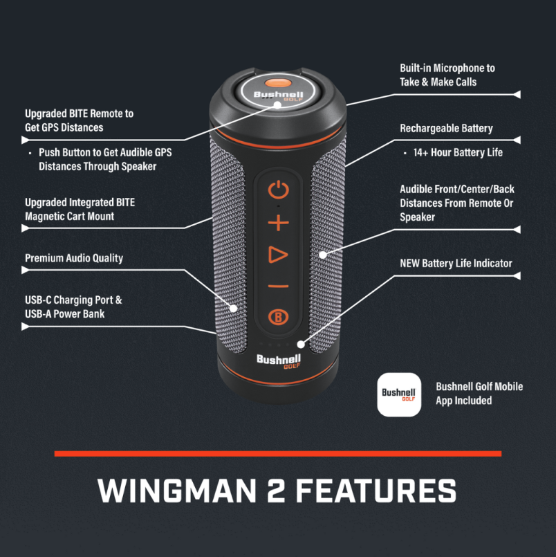 Wingman 2 GPS Speaker Bushnell_Wingman_2_GPS_Speaker