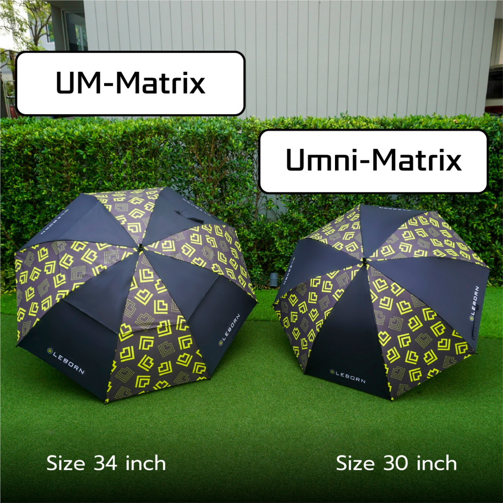 Leborn Golf Regenschirm - Matrix 34 LeBorn-UM-34-Matrix