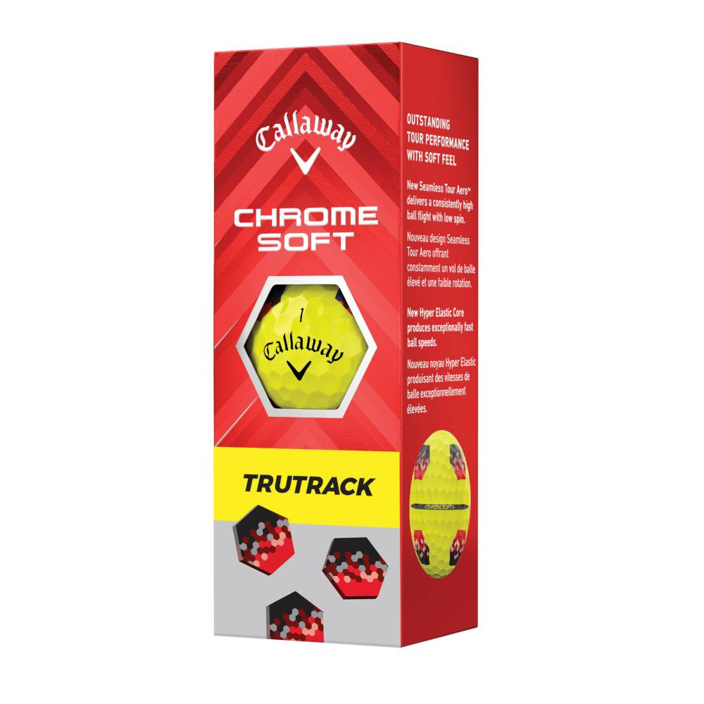 Chrome Soft TruTrack Golfbälle Gelb balls-chrome_soft-TruTrack_Yellow