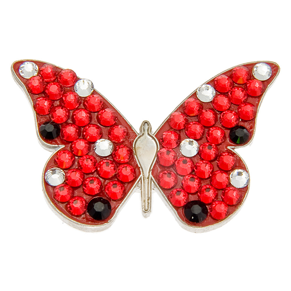 Magnetballmarker Swarovski Schmetterling Rot Magnetballmarker_Swarovski_Schmetterling_Rot