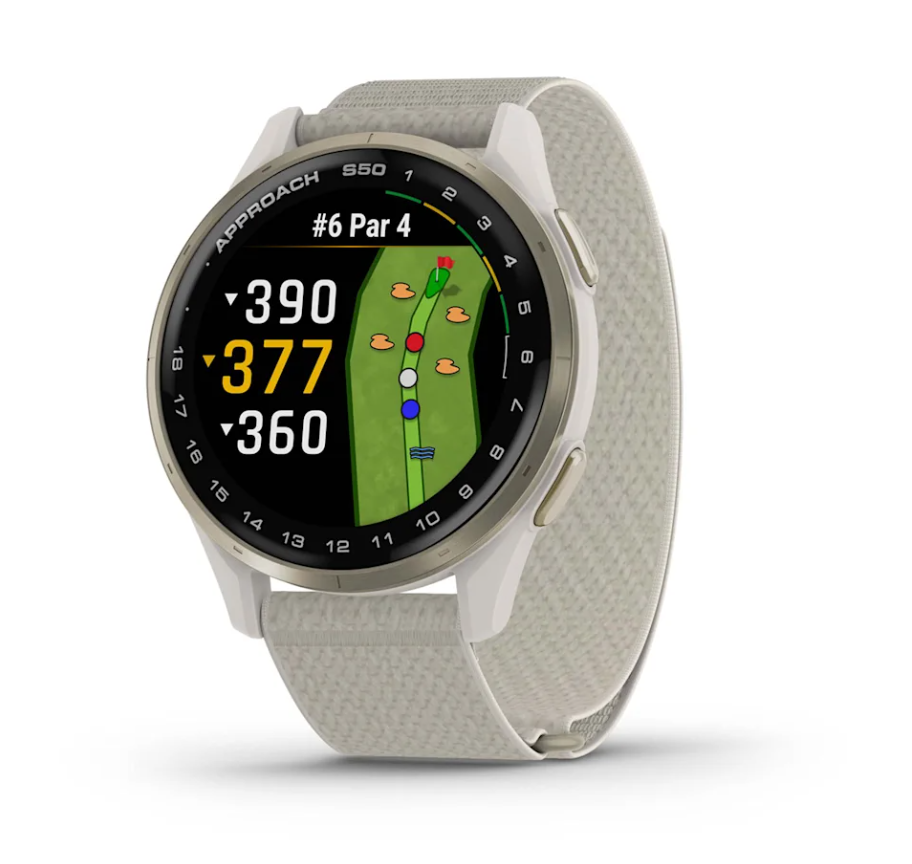 Garmin Approach® S50 Elfenbein/Cremegold Garmin-S50-Elfenbein