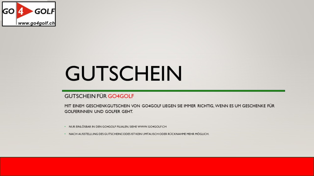 Go4Golf Gutschein 300.- Go4Golf-Gutschein-300